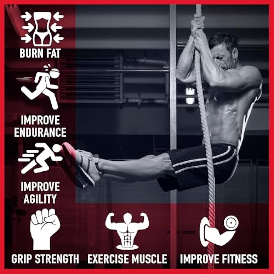 Toro Gear Jute Gym Climbing Rope | 1.5" Diameter Strength Training Rope