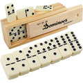 Jolof Store Double 6 Dominoes Set - 28 Professional Tiles with Wooden Box