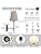 MRHYSWD Modern Black and Gold Wall Sconce Lights with Fabric Shade - Set of 2