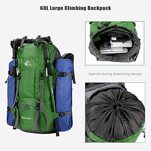 60L Waterproof Hiking Backpack – Lightweight Camping Rucksack