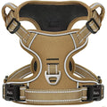 HEELE No-Pull Dog Harness | Reflective Padded Adjustable Vest, Brown, XS