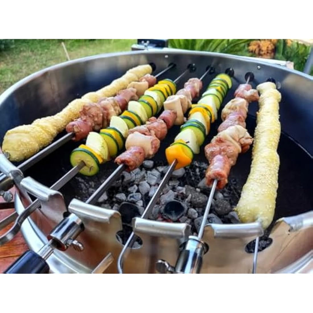 Onlyfire Rotisserie Kebab Skewer Kit for 57cm Weber Kettle Grill