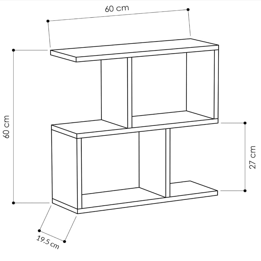 Narrow Side Table Eden 60, Slim Bedside Table, 2 Tier Sofa End Table with Storage Shelf, Small Accent Table, Plant Stand for Living Room, Bedroom - image 3
