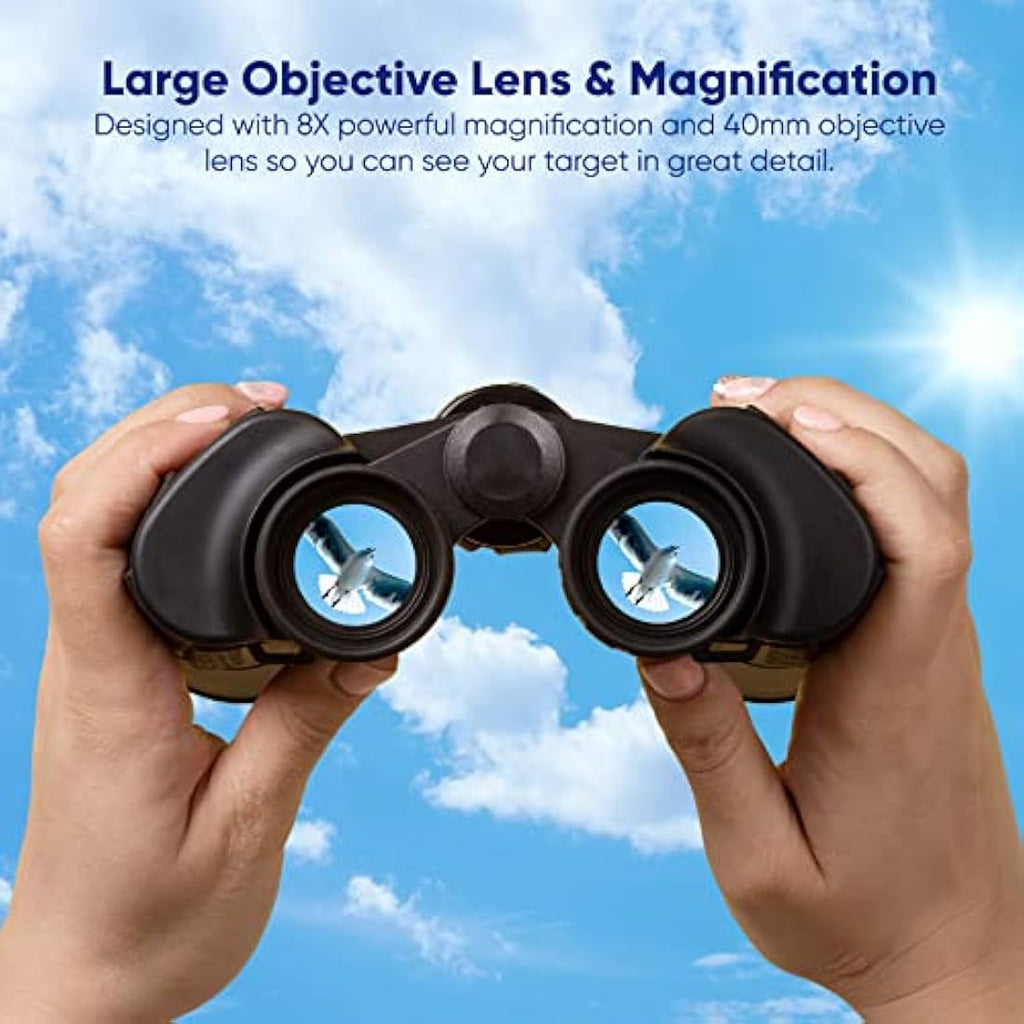 Praktica Falcon 8x40mm Porro Prism Binoculars – Lightweight Field Optics