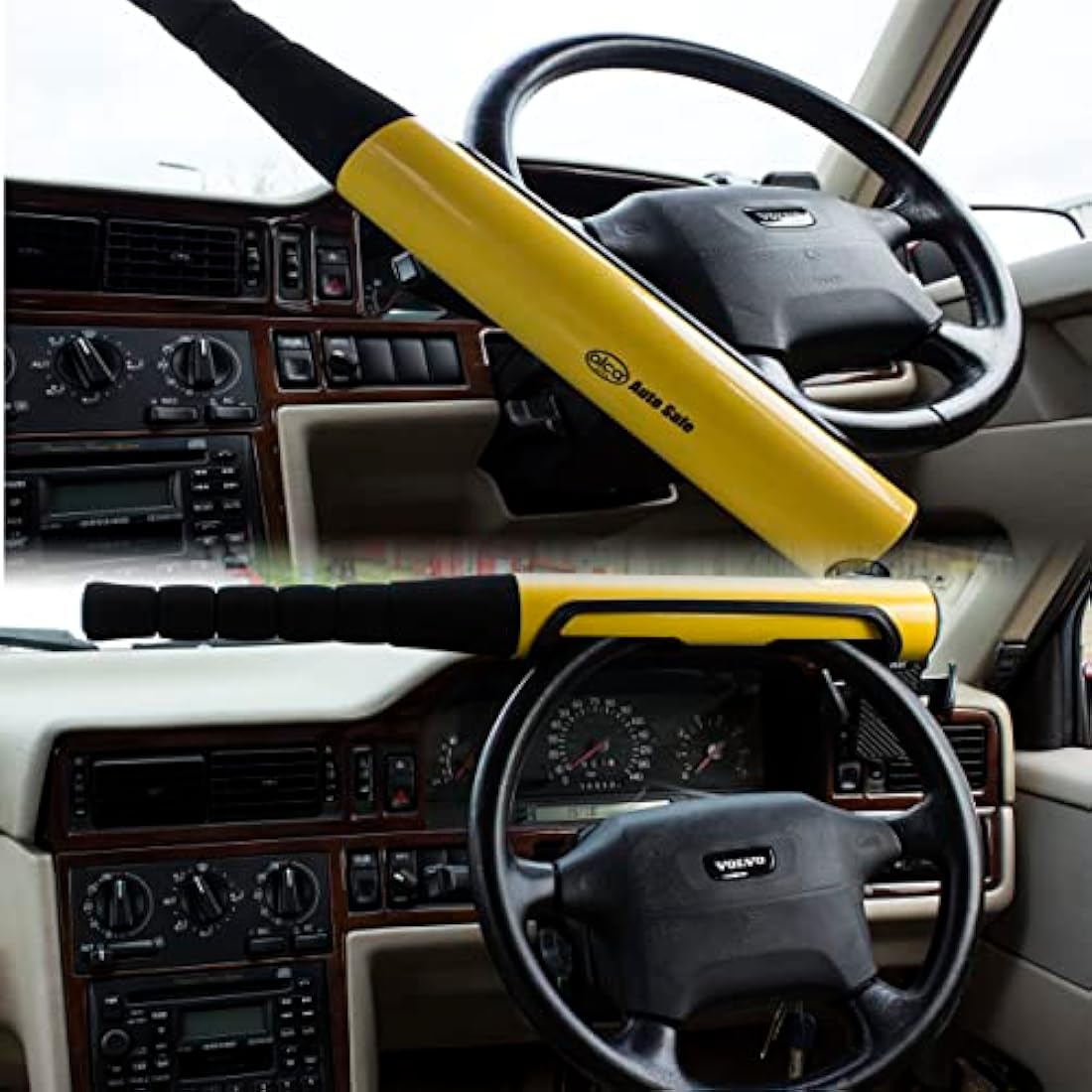 Alca Heavy Duty Steering Wheel Lock – Baseball Bat Security Clamp