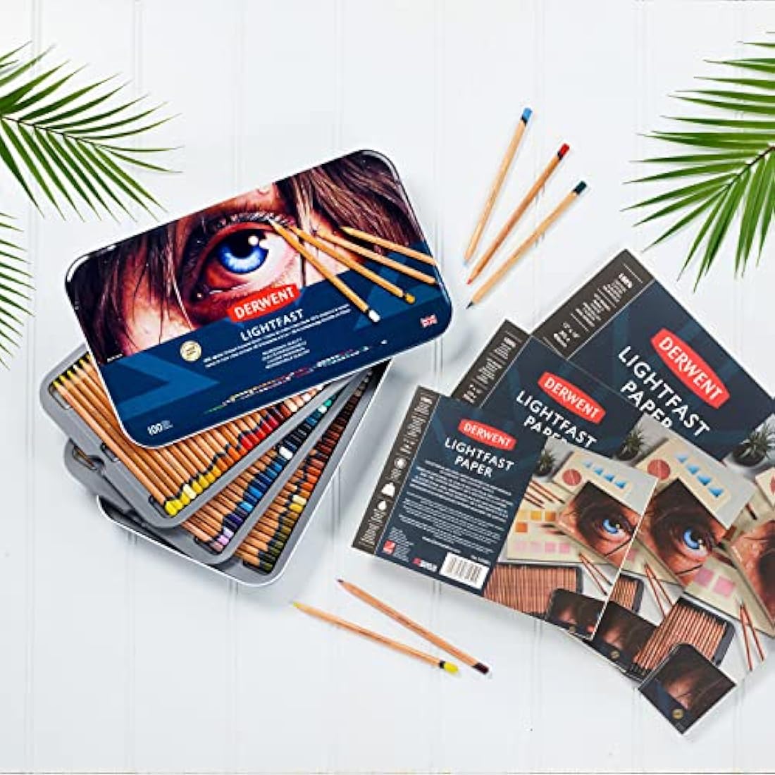 Derwent Lightfast Paper Pad | 9x12 Inch 300gsm Hot Press Cotton Paper