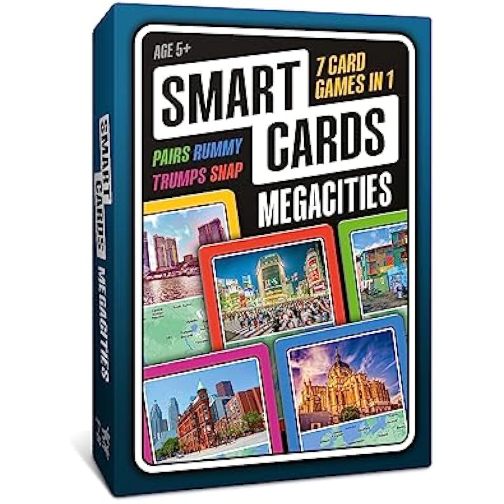 Megacities 7-in-1 Travel Card Game – Educational Geography Quiz