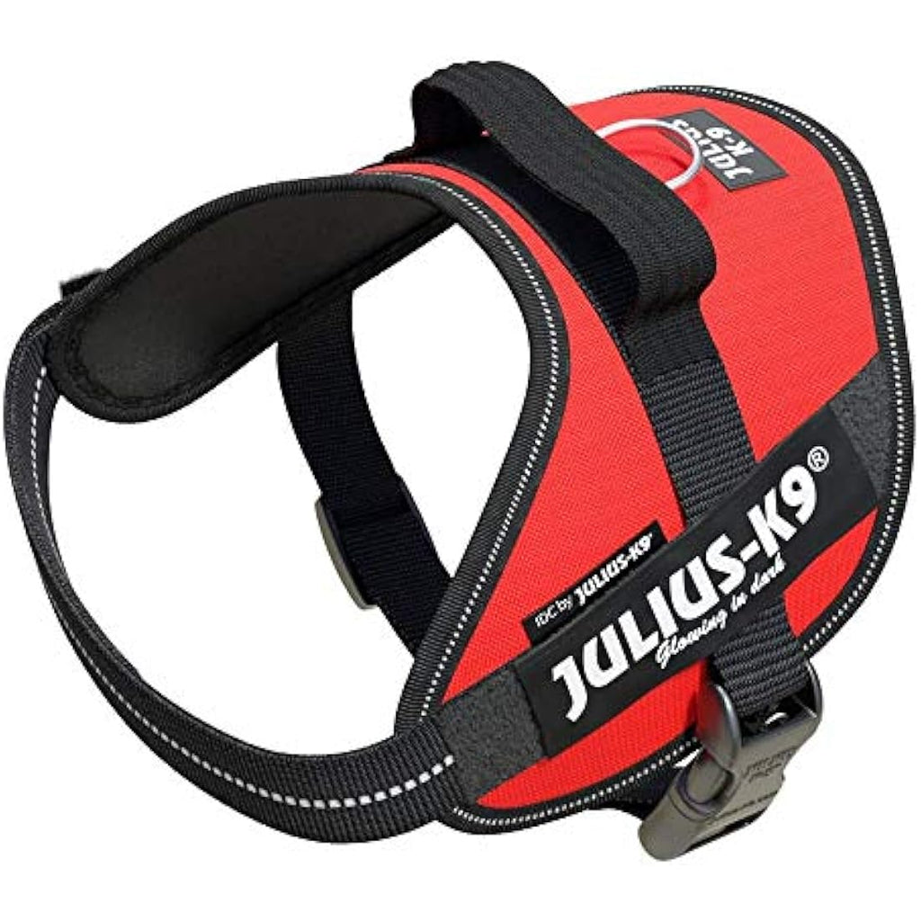 IDC Powerharness Dog Harness | Durable Reflective Pet Vest - Red, Size S