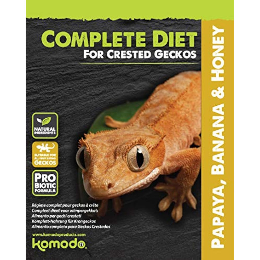 Komodo Crested Gecko Complete Diet – Papaya, Banana & Honey 60g