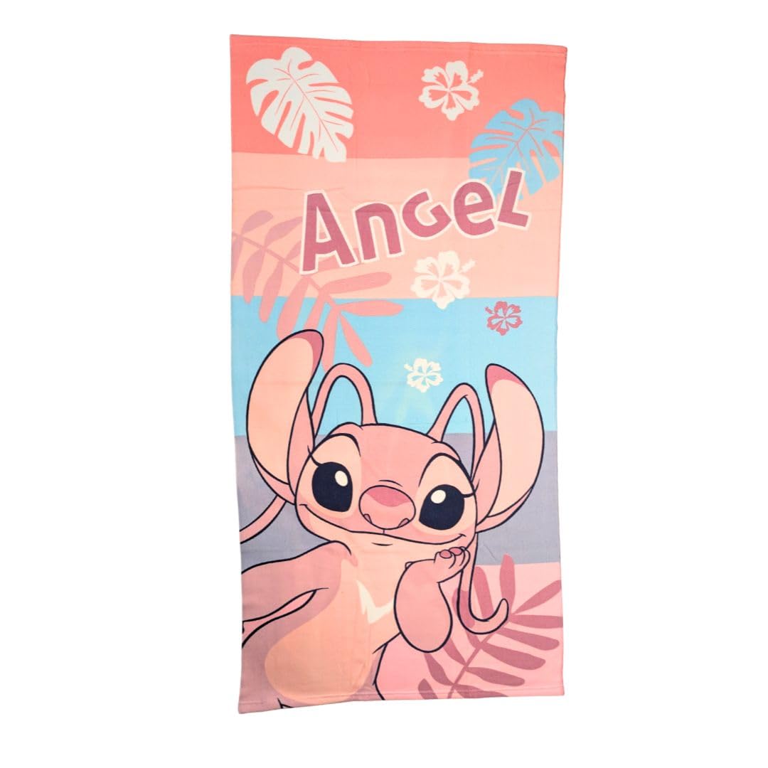 Disney Stitch Kids Beach & Bath Towel | 70x140cm Polyester –