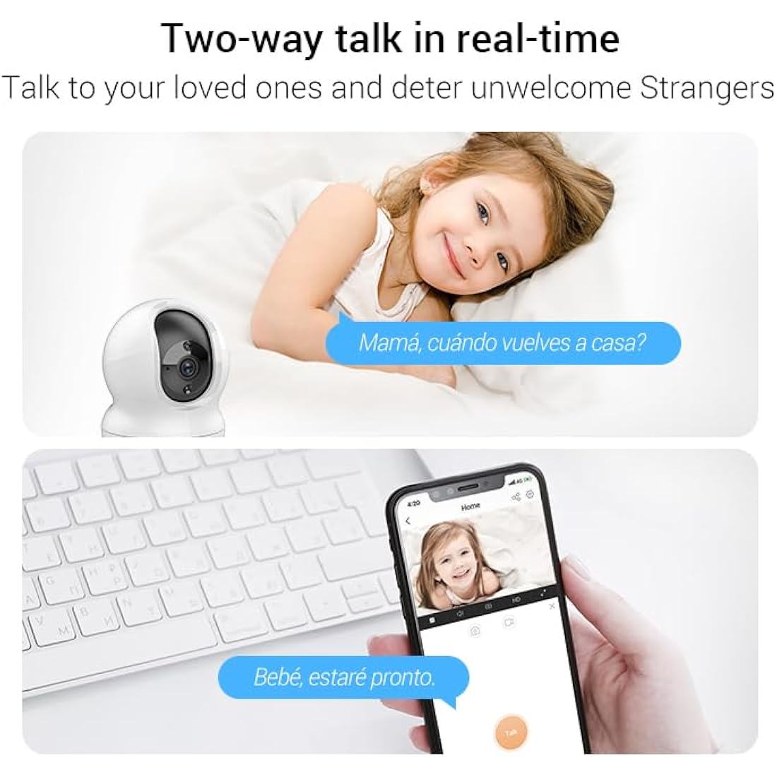 EZVIZ CP1 Pro 2K Indoor Security Camera | 360° Pan Tilt Baby Monitor
