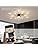 Modern Firework LED Ceiling Light – Black Semi Flush Mount