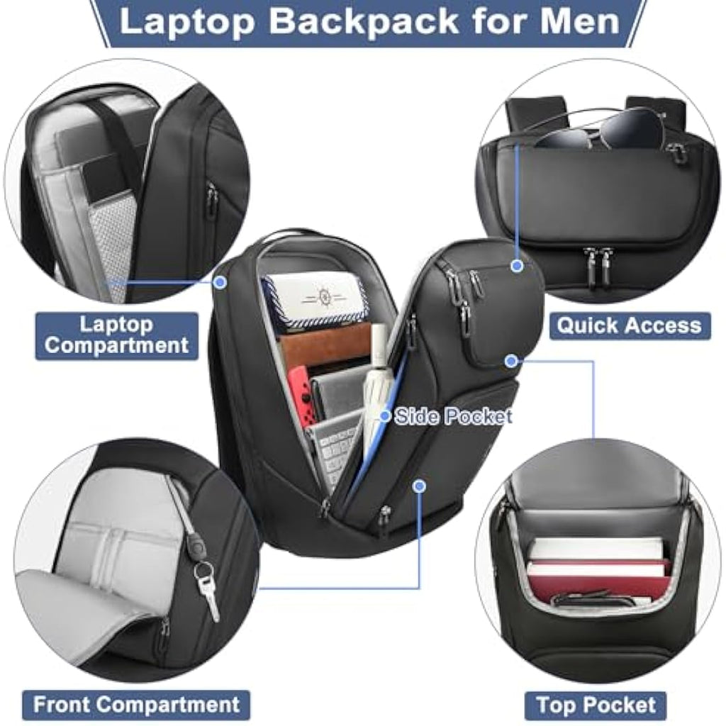 Heroic Knight 17.3 Inch Laptop Backpack | USB Charging & Anti-Theft