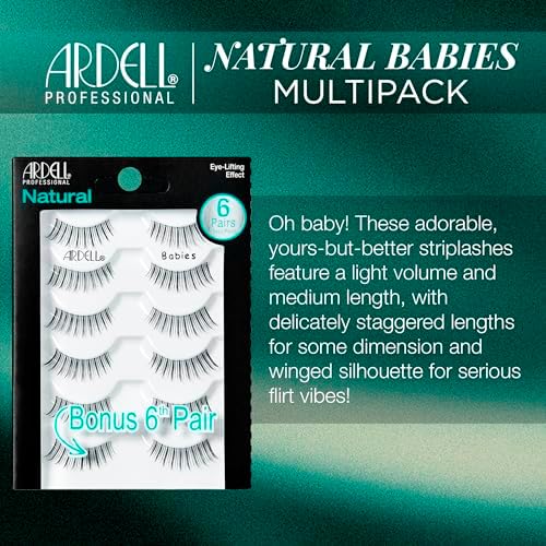 Ardell Babies False Eyelashes Multipack – Natural Eye Makeup (4 Pairs)
