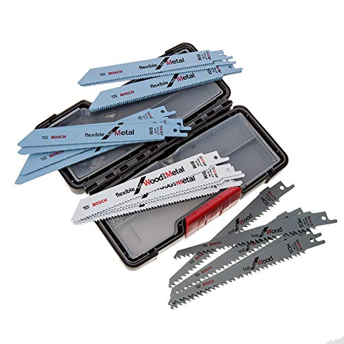 Bosch Professional 20-Piece Reciprocating Saw Blade Set for Wood & Metal