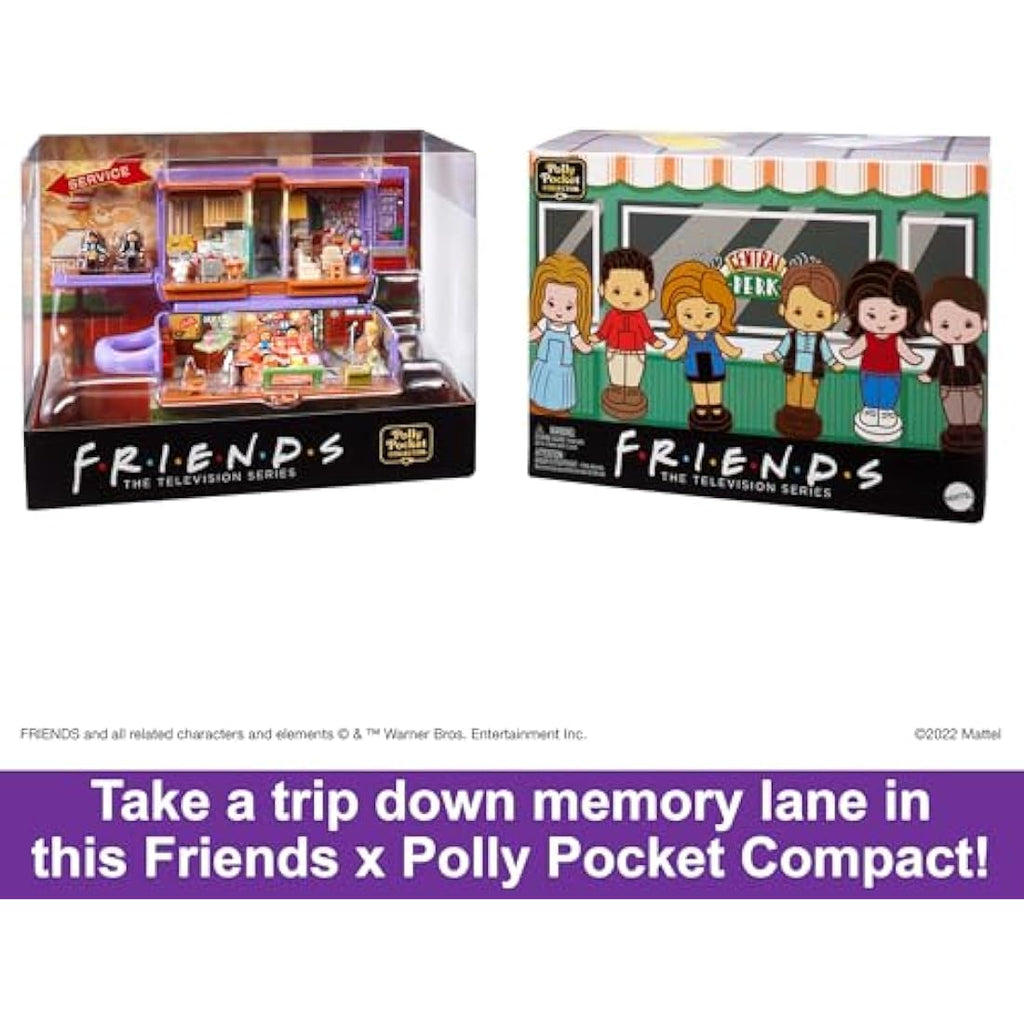 Polly Pocket Friends Central Perk Compact Playset with 6 Dolls - HKV74