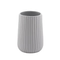 Gedy Marika Ceramic Toothbrush Holder – Grey Modern Bathroom Accessory