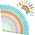 Vicloon Rainbow Stacking Crayons – 30PCS Swop Point Pencils for Kids