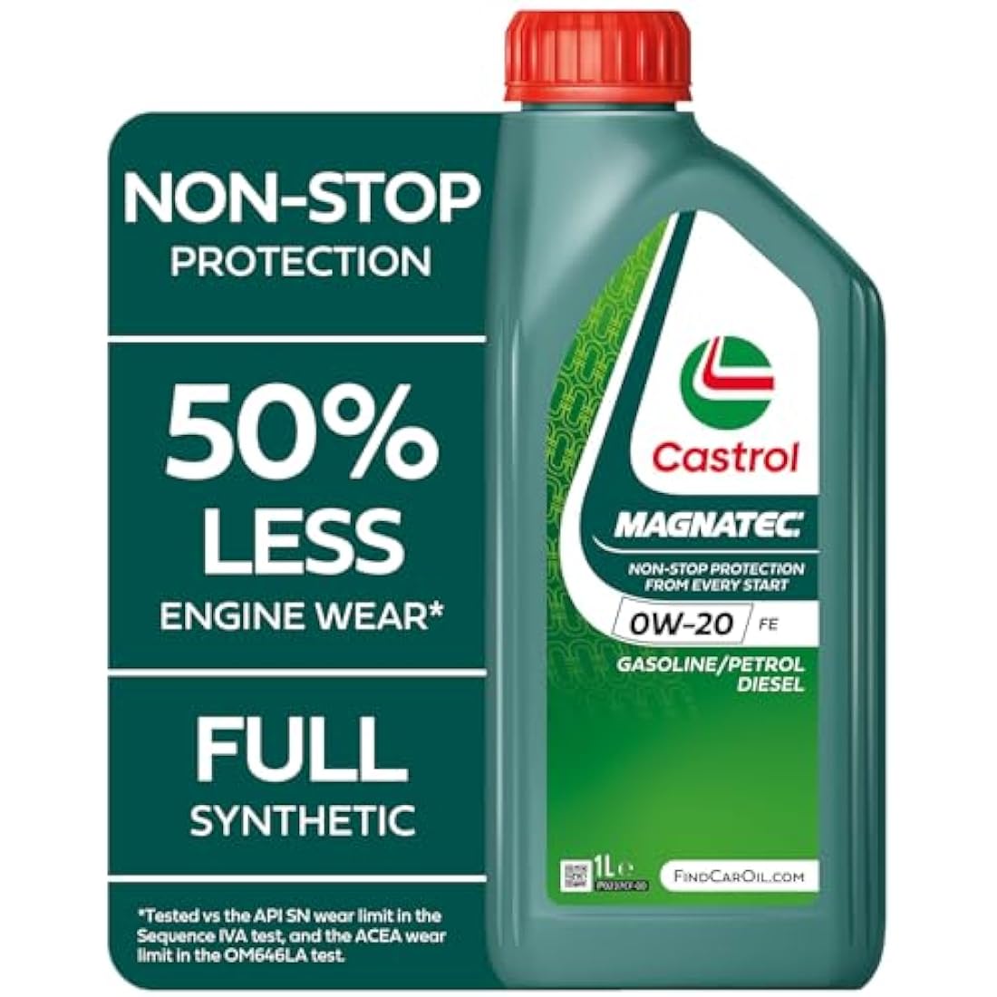 Castrol Magnatec 0W-20 FE Full Synthetic Engine Oil - 1L Bottle