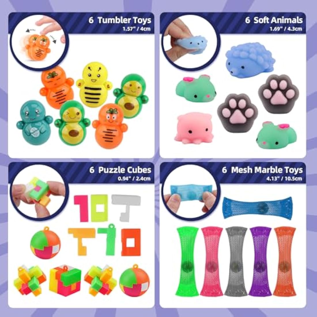 Jolof Store 300PCS Party Bag Fillers | 34 Kinds of Kids Toy Assortment