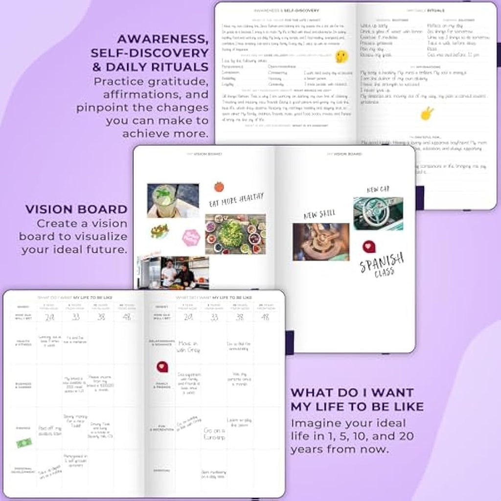 Clever Fox Undated Weekly Planner – A5 Hourly Schedule Organizer, Purple