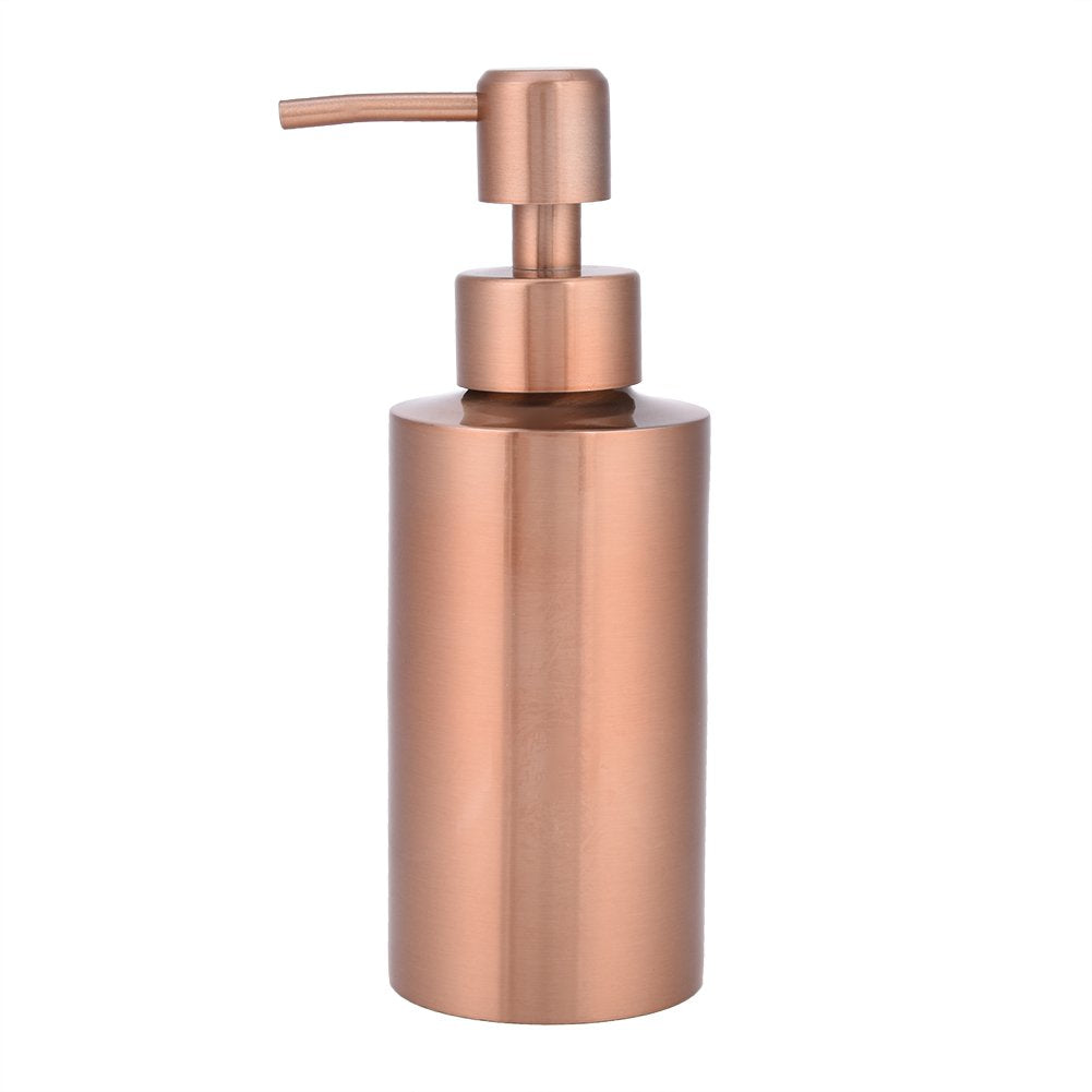Haofy Rose Gold Soap Dispenser – 304 Stainless Steel Countertop Pump (250ml)