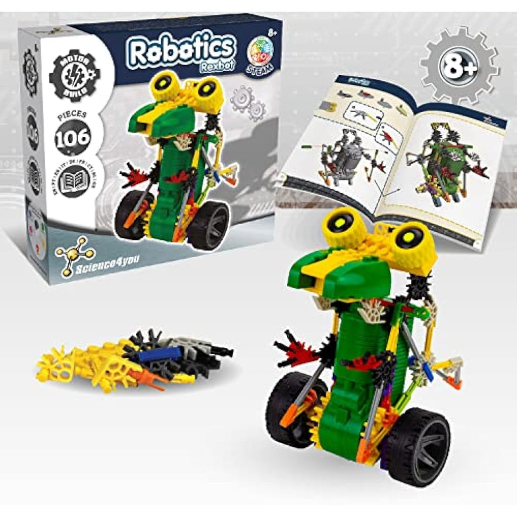Science4you Rexbot Robotics Kit – 106-Piece STEM Robot Building Toy