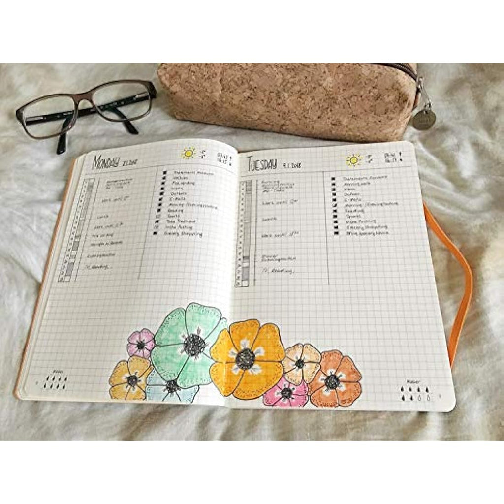 Rhodia Goalbook A5 Dotted Bullet Journal – Raspberry Faux Leather