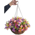 Artificial Silk Daisy Hanging Basket – DIY Floral Decor (Big)