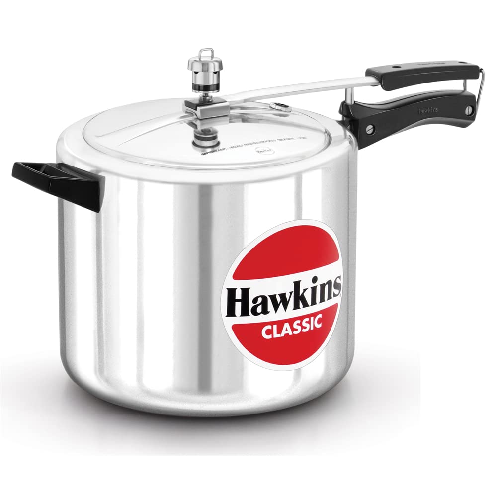 Hawkins Classic Pressure Cooker | 10 Litre Virgin Aluminium Cookware