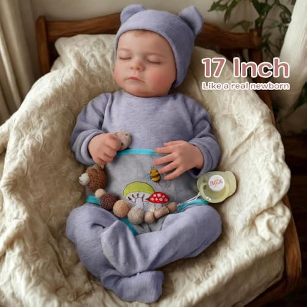 JIZHI 20" Realistic Reborn Baby Doll – Lifelike Vinyl Newborn Boy Doll