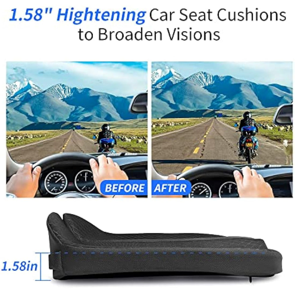 MargGona Memory Foam Seat Cushion – Orthopedic Coccyx Support for Car & Office