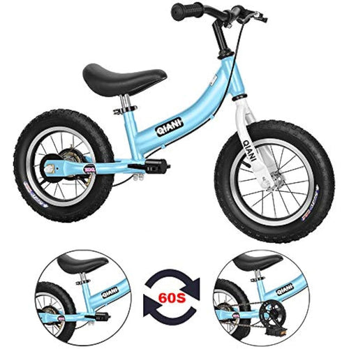 2-in-1 Kids Balance Bike with Pedals and Stabilisers