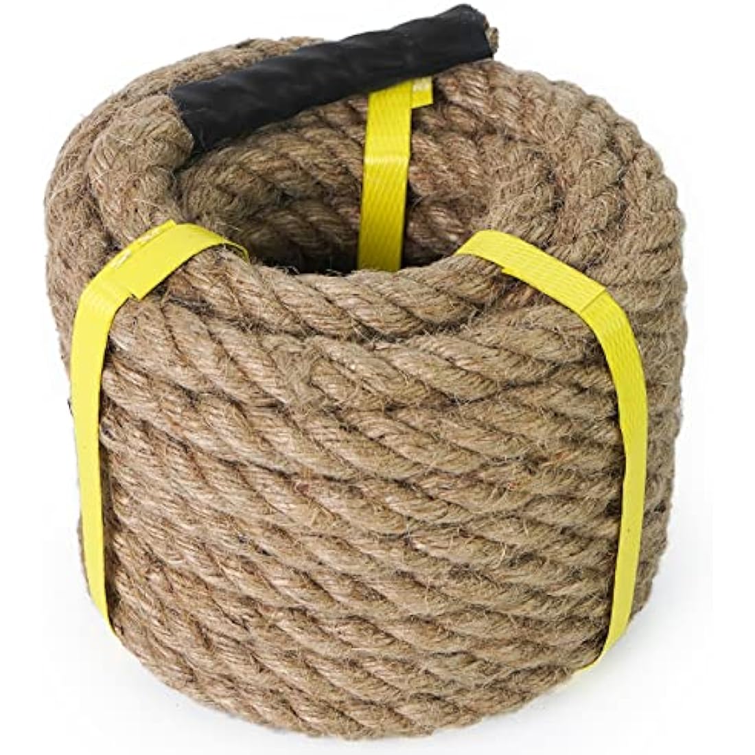 Aoneky 30mm Jute Rope – 8m Heavy Duty 4-Strand Natural Hemp Rope