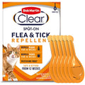 Bob Martin Clear Flea and Tick Repellent for Cats - 6 Pipettes