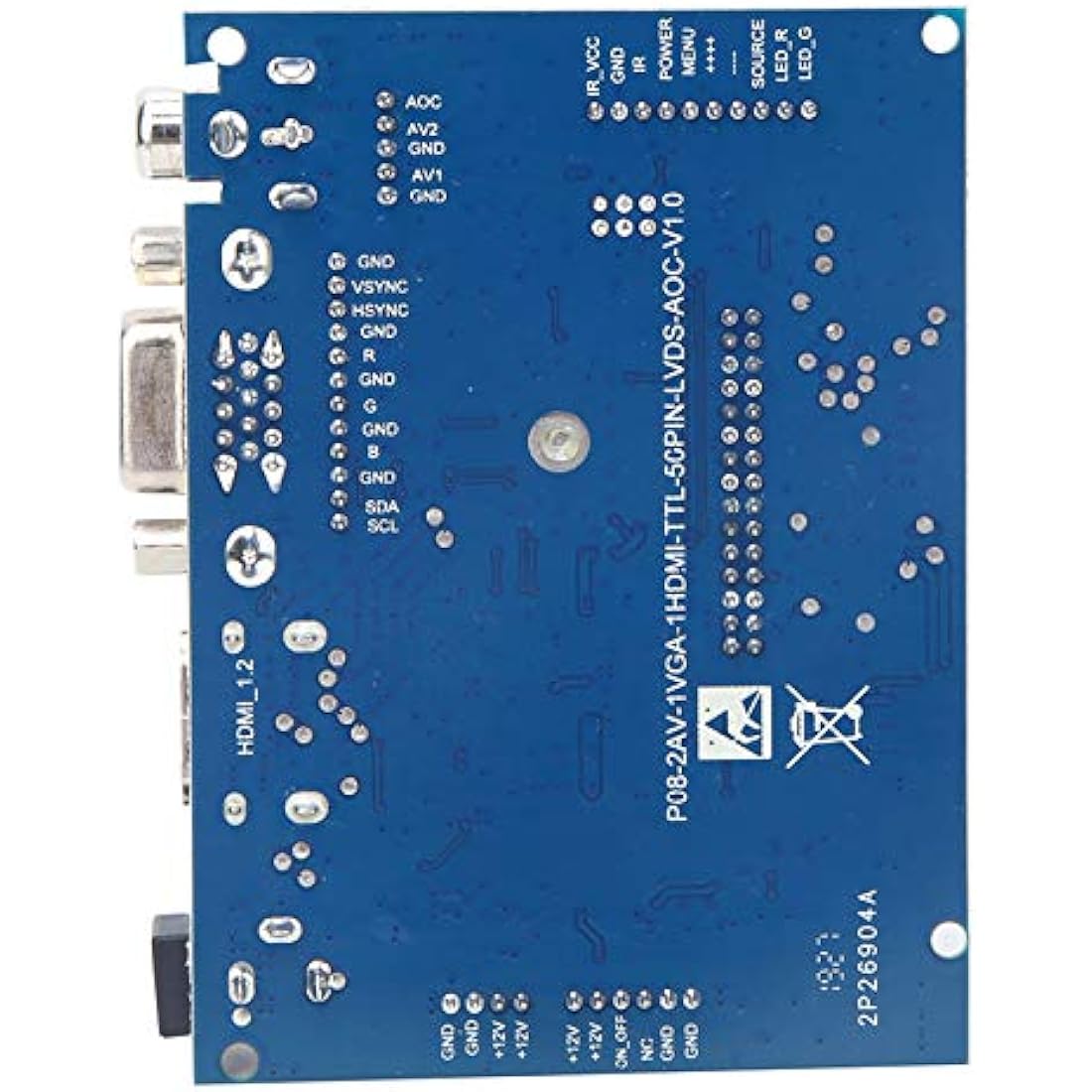 Hilitand 7 Inch TFT LCD Monitor – 1024x600 HDMI VGA Screen Kit