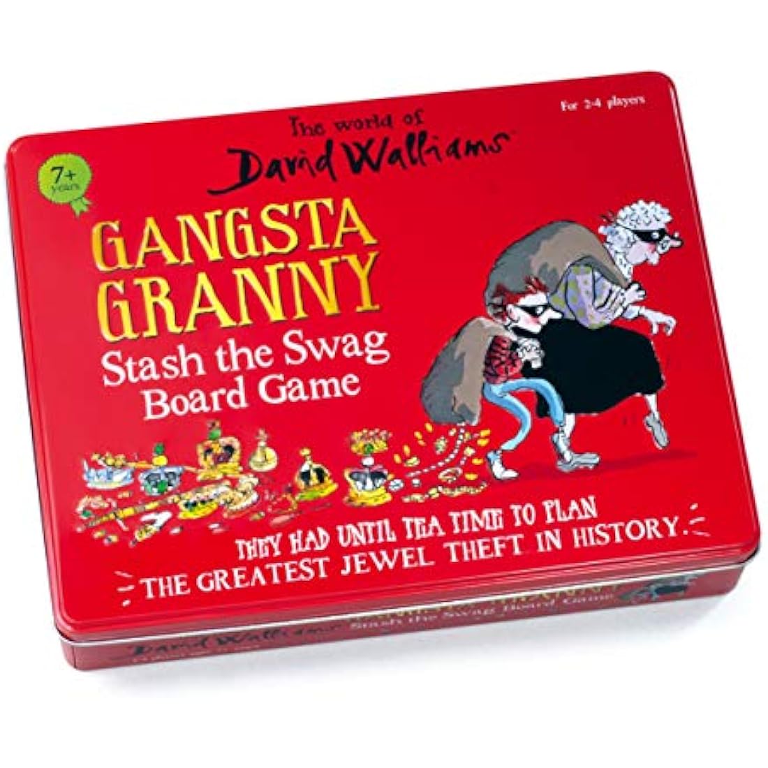 David Walliams Gangsta Granny Board Game – Family Tabletop Game, Red
