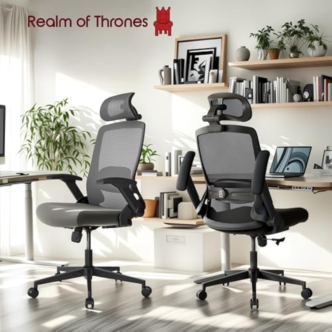 Realm of Thrones VALOUR Ergonomic Mesh Office Chair with Lumbar Support