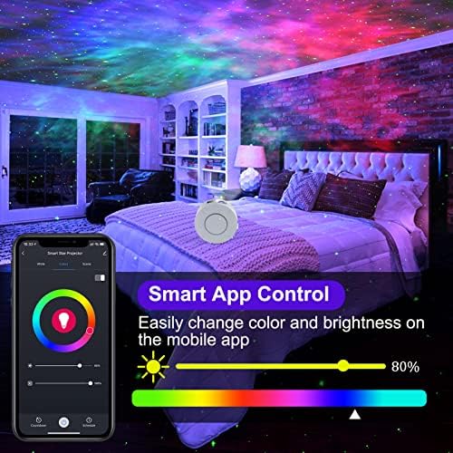 Immver Smart WiFi Galaxy Star Projector – RGB LED Nebula Night Light