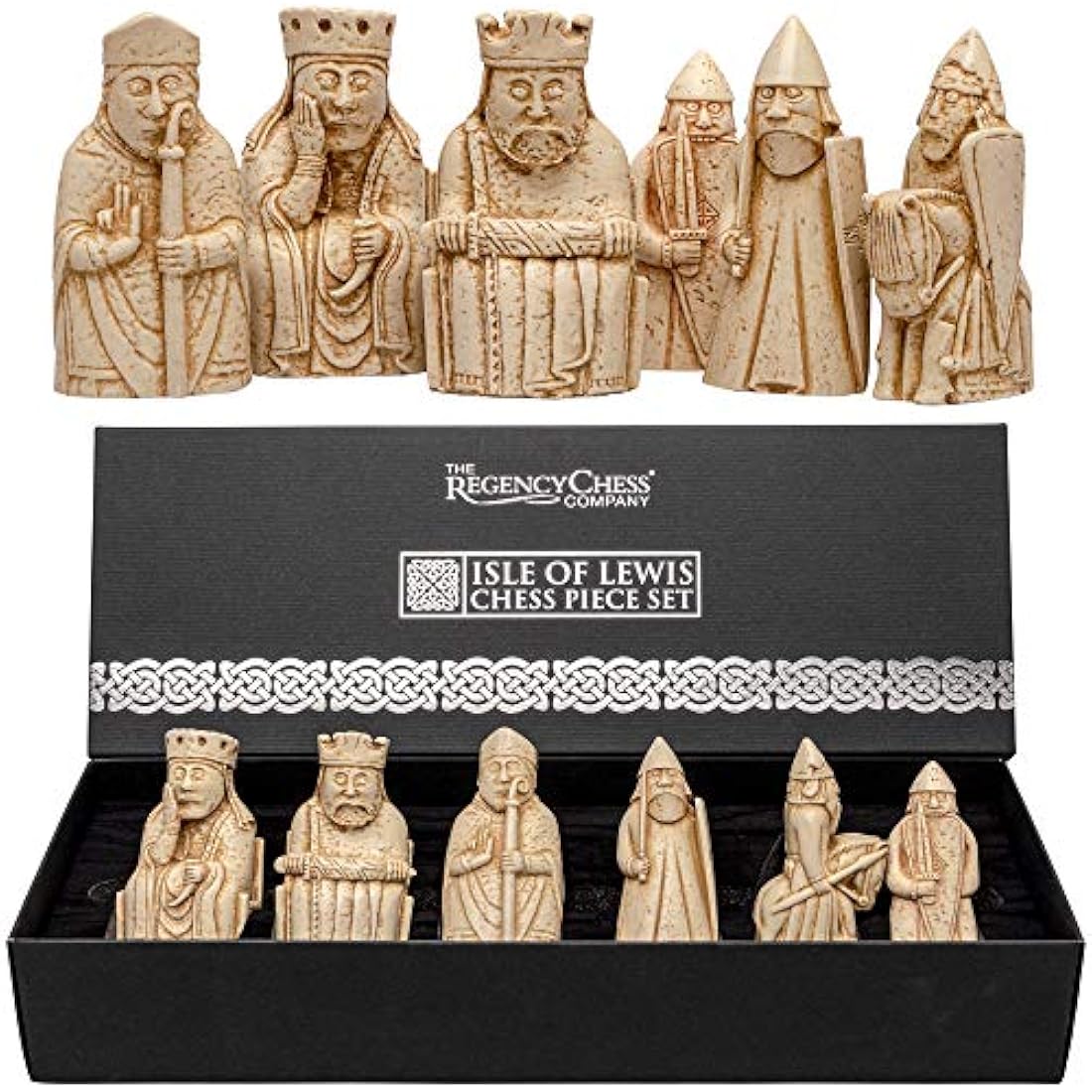Isle of Lewis Replica Chess Pieces – Jolof Store Stone Resin Set