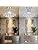 Bestier Modern Silver Crystal Semi-Flush Mount Chandelier – 34cm