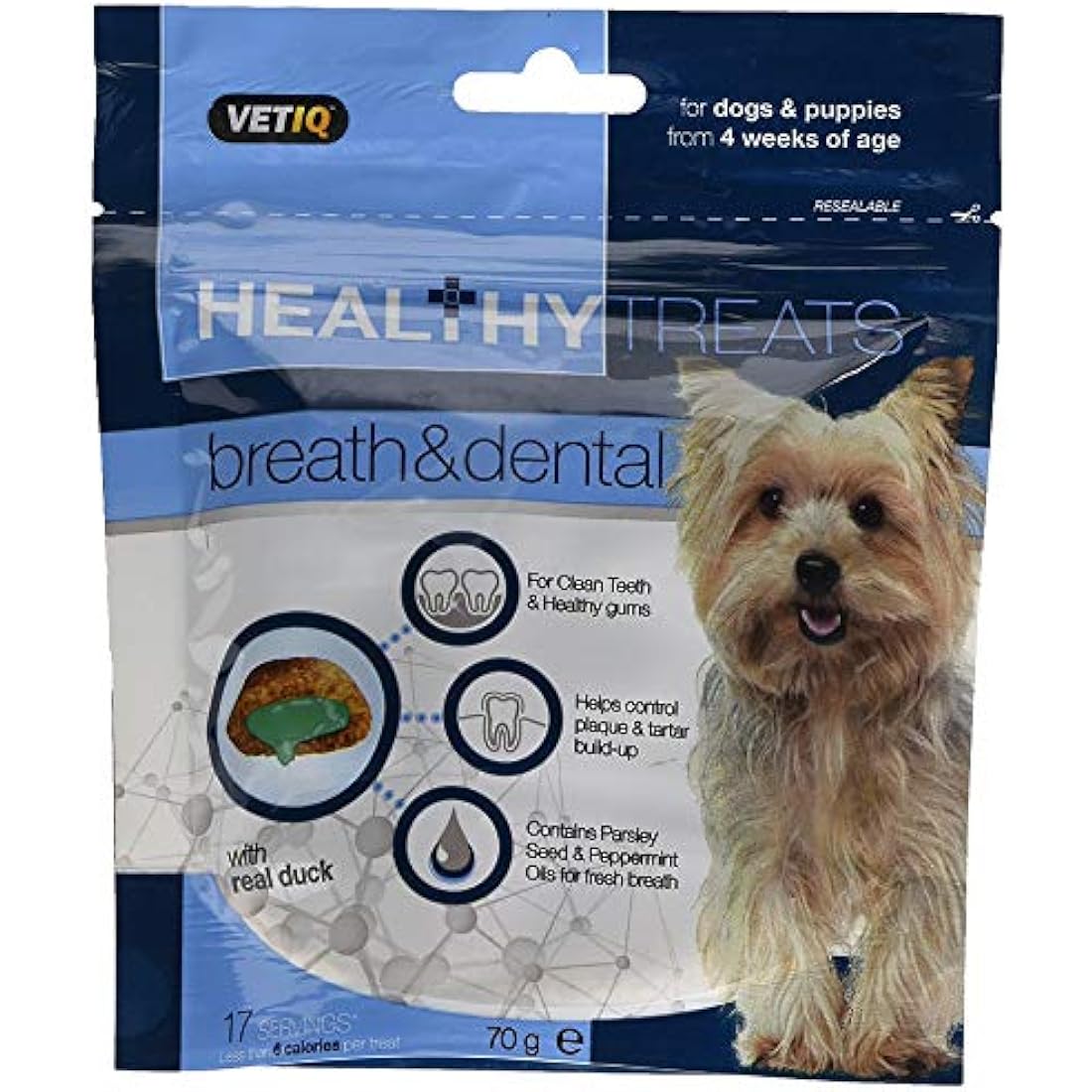 Mark & Chappell Healthy Treats – Dog & Puppy Breath and Dental Care – 70g
