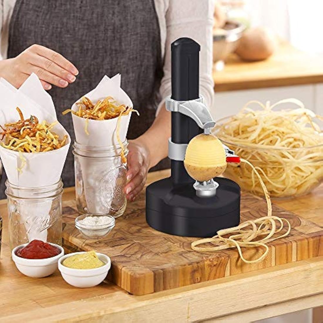 Jolof Store Electric Potato Peeler – Automatic Fruit & Vegetable Tool