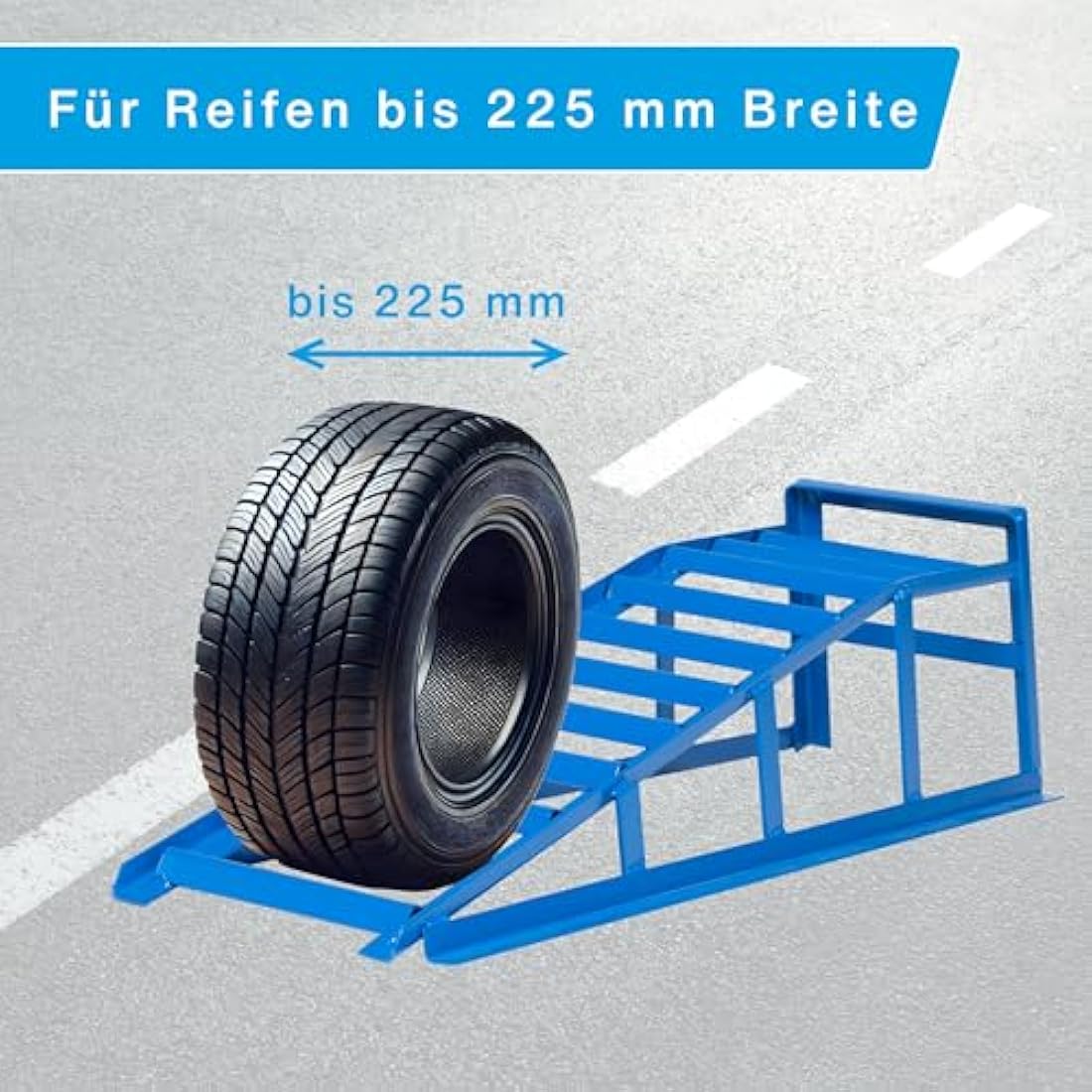 Cartrend Heavy Duty Car Access Ramps – 1.6 Ton Capacity, Blue, 2-Pack