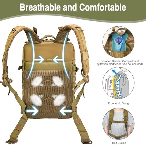Tactical Military Backpack | 45L Large 3 Day Assault Pack