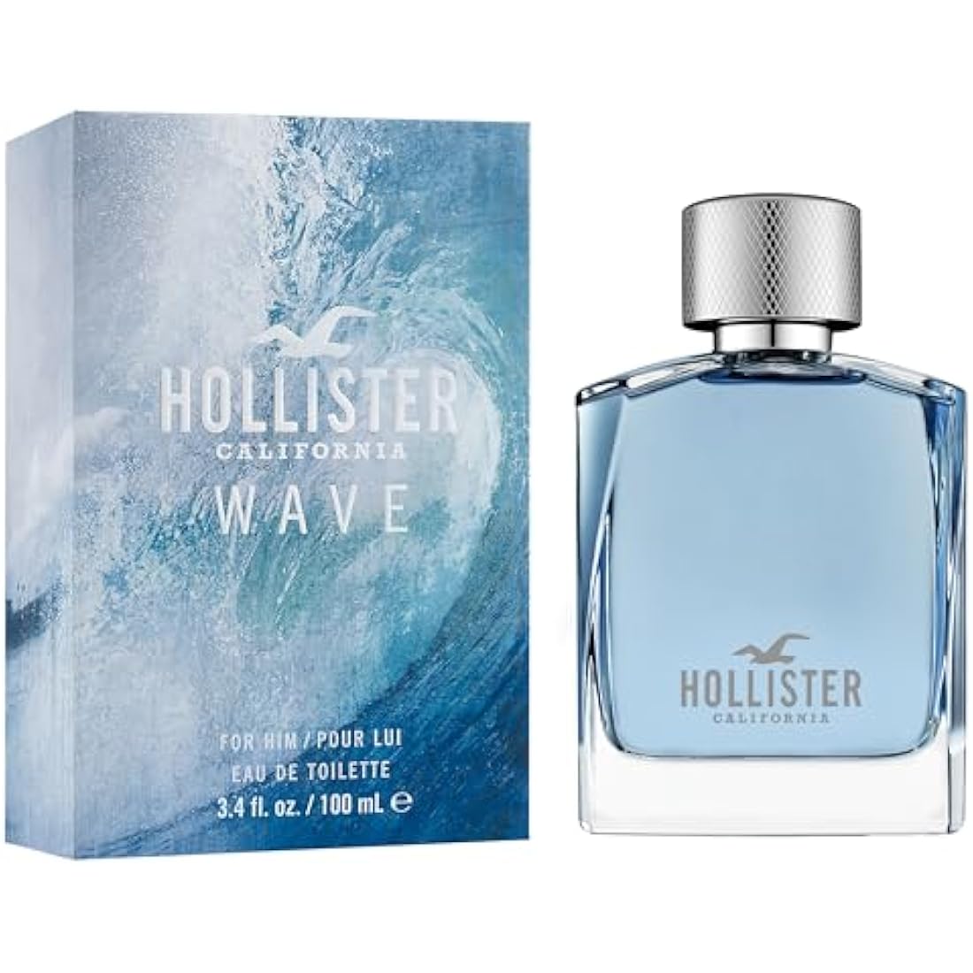 Hollister Wave Eau de Toilette for Him – Men's Cologne, 100 ml