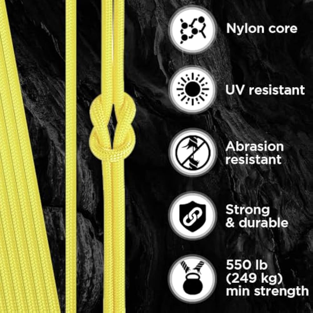 TECEUM 550lb Paracord – 4mm Nylon Tactical Rope for Camping & Survival