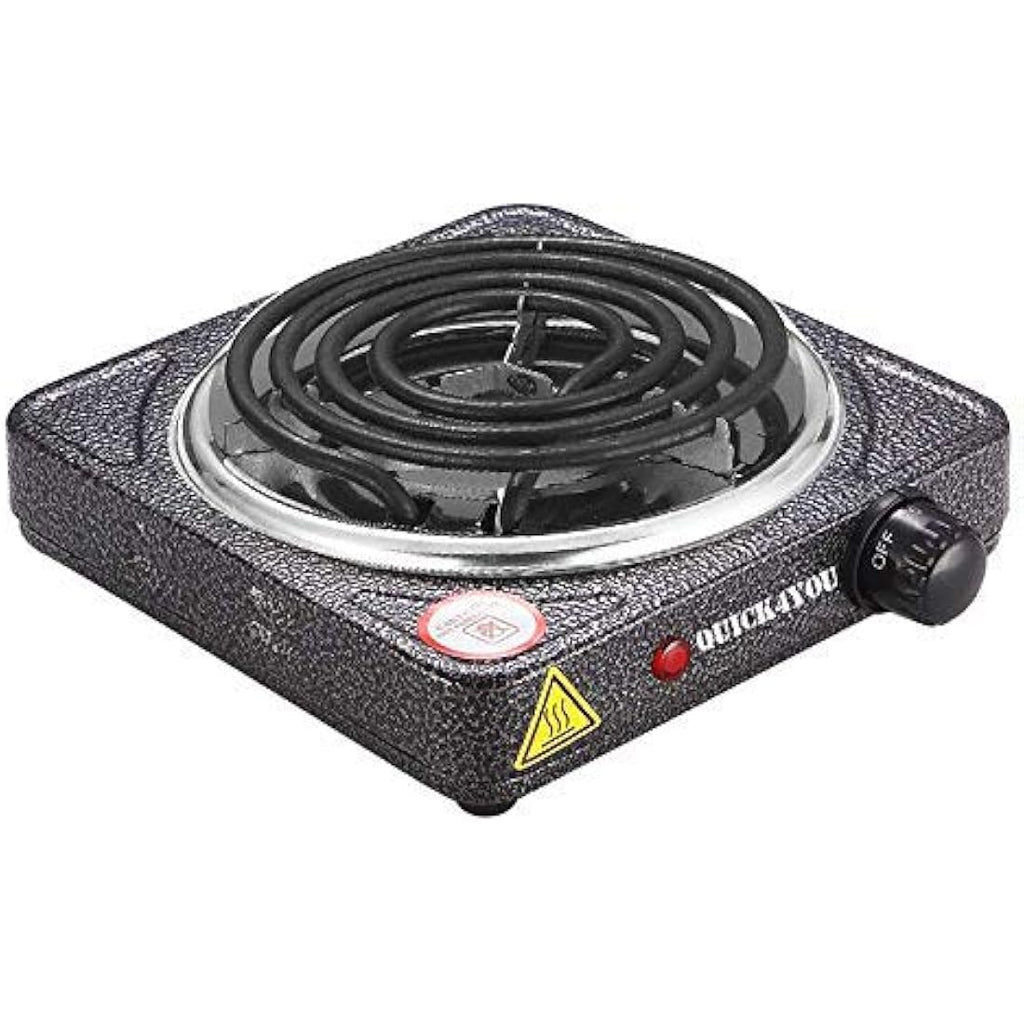 Quick4You Electric Charcoal Burner – 1500W Coal Starter, Grey