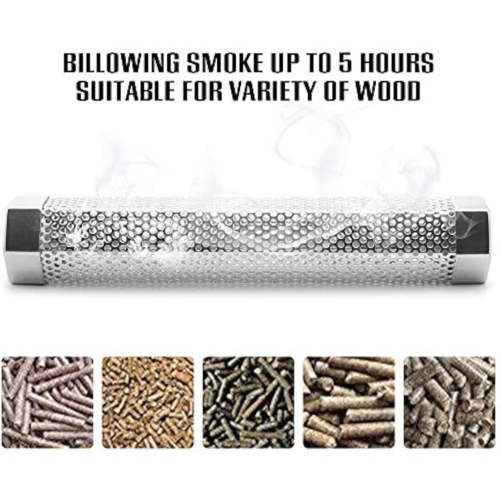BEWAVE Stainless Steel Pellet Smoker Tube for Hot and Cold Smoking