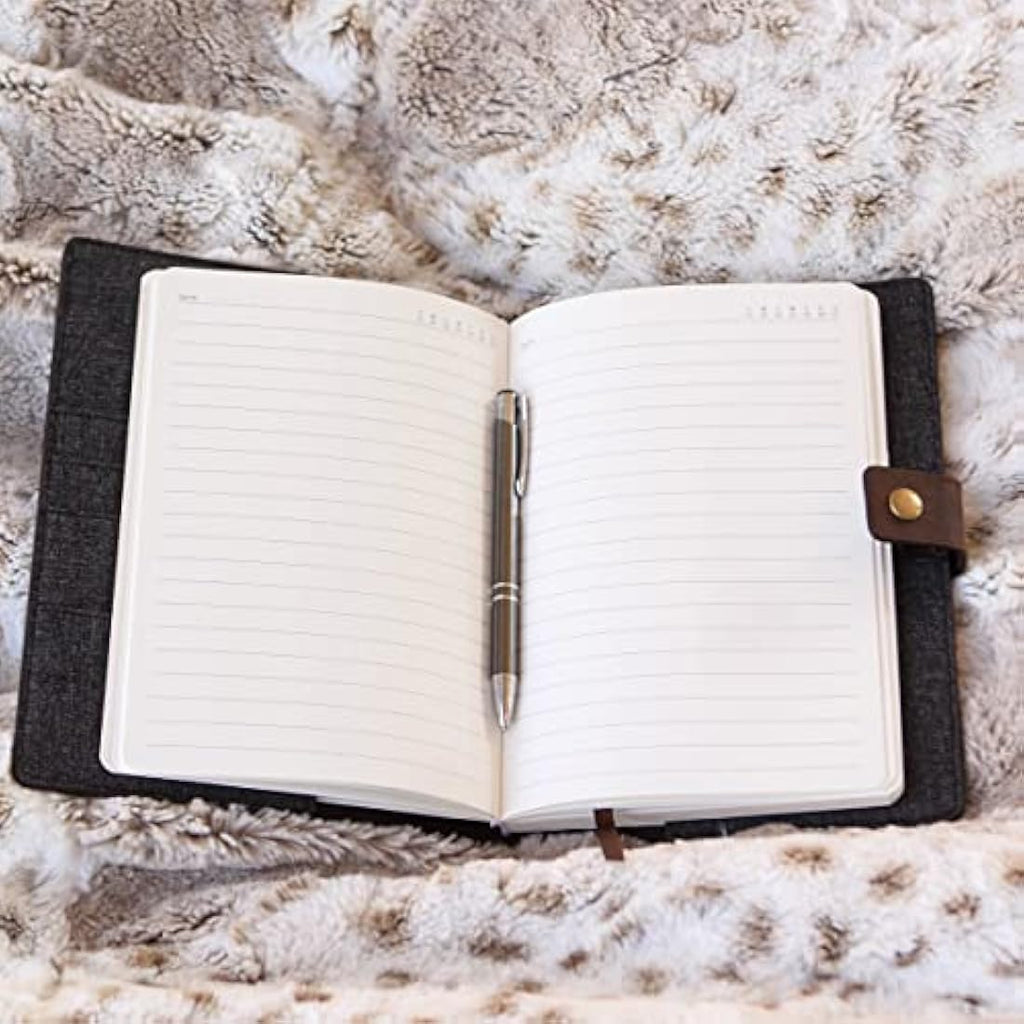 Bucksaw Full Grain Leather Refillable A5 Journal Cover with Pen Loop
